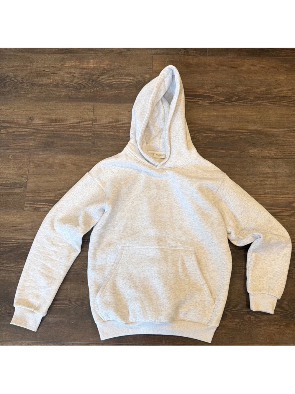 Comfort Signature Hoodie Women XS Grey Athleisure Minimal Lounge Cozy Casual